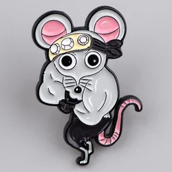 Anime Mouse Enamel Pin Cute Animal Brooch Pines Lapel Pins Badge on Backpack Clothing Accessories Fashion Jewelry Friends Gifts