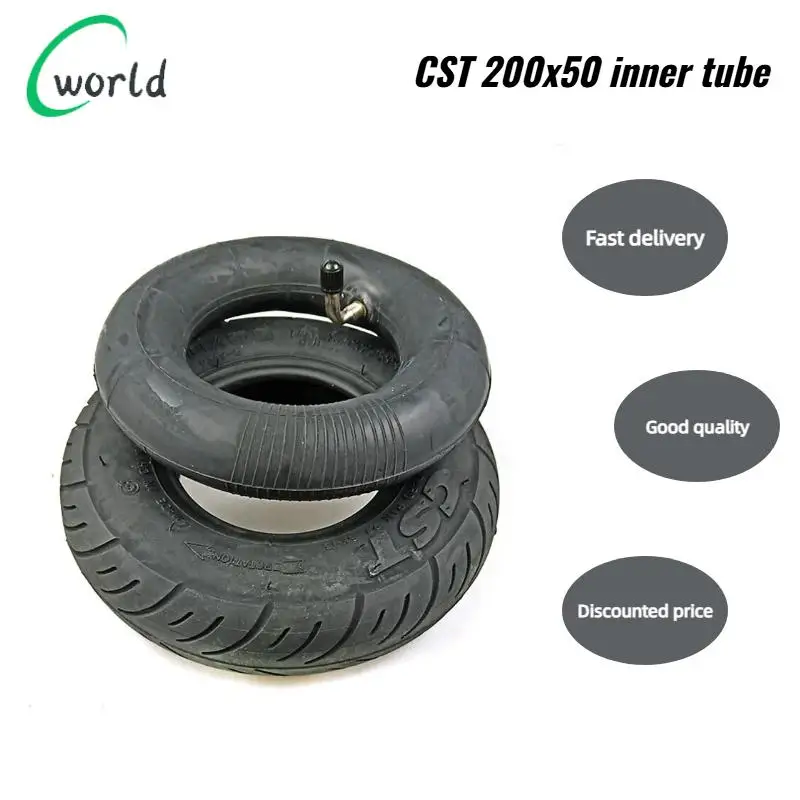 

8 inch CST tires for electric scooters high quality inner tube with 90 degree valve thicken 200x50 rubber wheels