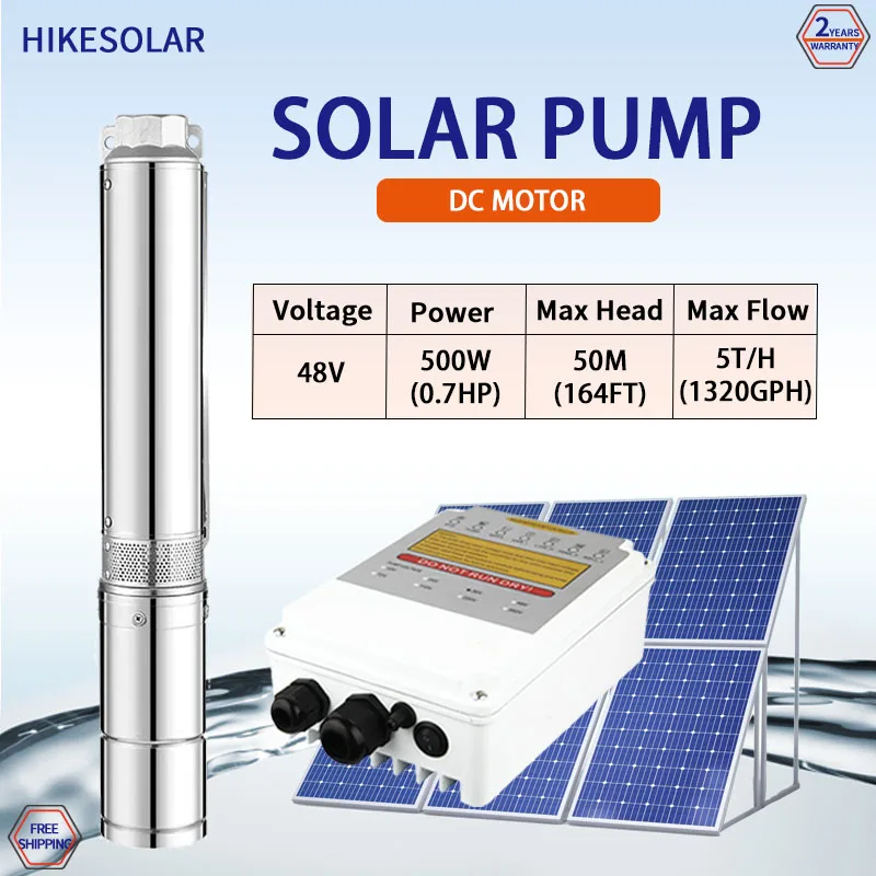 Solar Water Pump 48V 500W 3