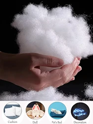 50G/100G Pure Color Woven Cotton Stuffing Vacuum Compressed PP Cotton DIY Handmade Plush Crochet Toy Puppet Doll Stuffing