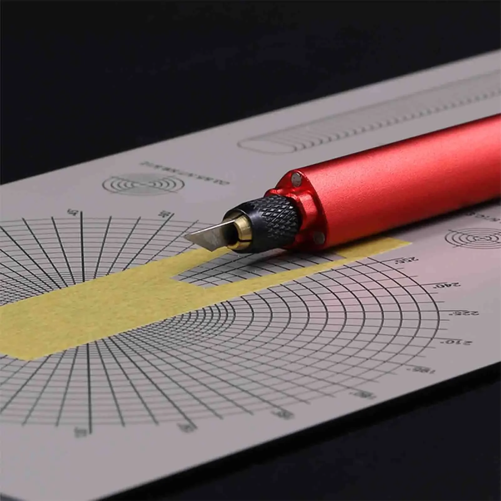 DSPIAE เทปกาวสองหน้าแผ่นตัด AT-ECC AT-ECA AT-ECB AT-ECD Concentric Circles ตรงรูปหลายเหลี่ยม Arc Patternsal