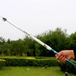 GHOTDA Caña telescópica ultraligera para feeder carpa, superdura