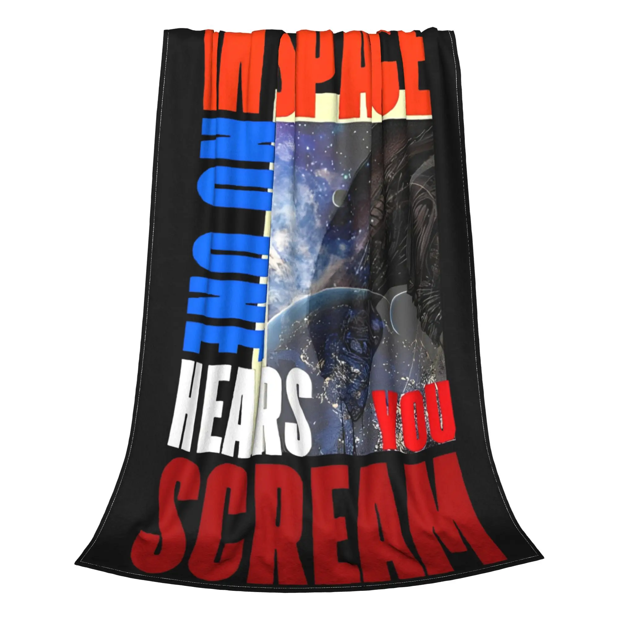 Alien Romulus In Space No One Hears You Scream Blankets Velvet All Season  Multi-function Thin Throw Blankets for Sofa