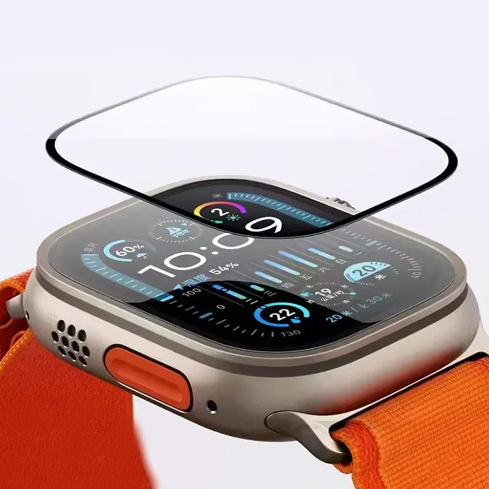Pellicola proteggi schermo per Apple Watch 44mm 45mm 40mm 41mm 38mm 42mm 49mm protezioni curve 3D iwatch ultra series 8 7 SE 6 5 4 3
