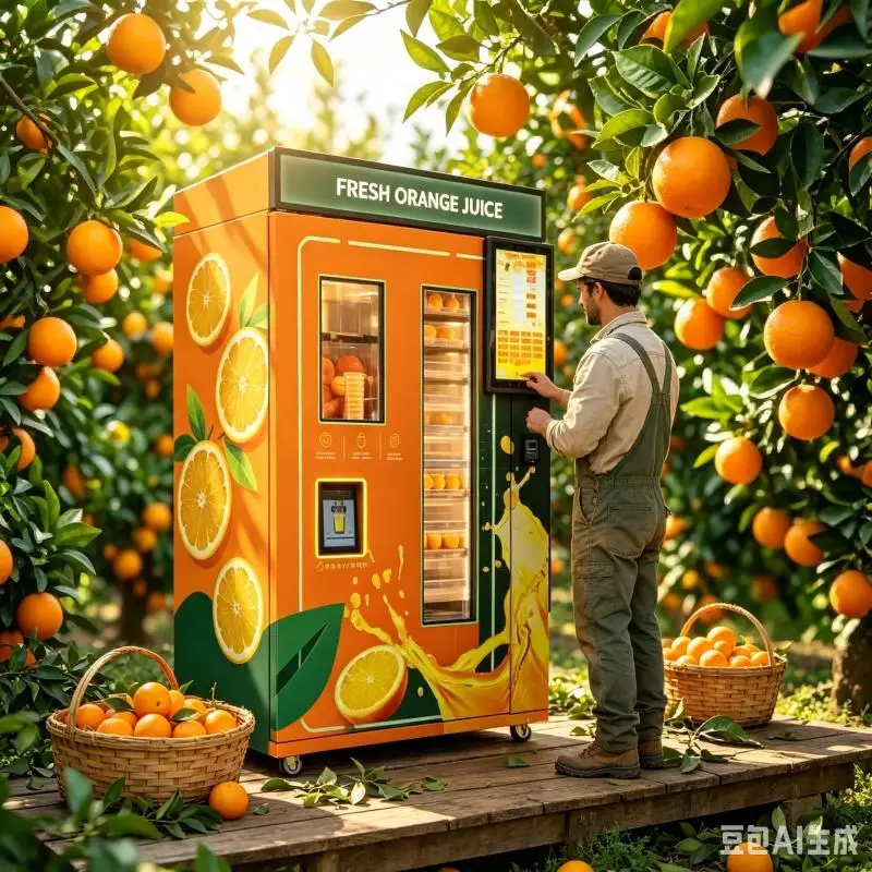Orange Juice Vending Machine Customized Premium Commercial Juicing System Fresh Beverage Solution