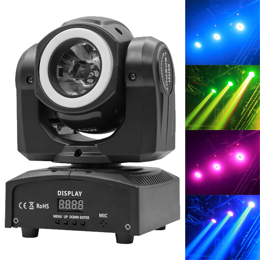 

60W LED Beam Mini Moving Head 65W with SMD5050 RGB 3in1 Super Bright DJ Dmx Control