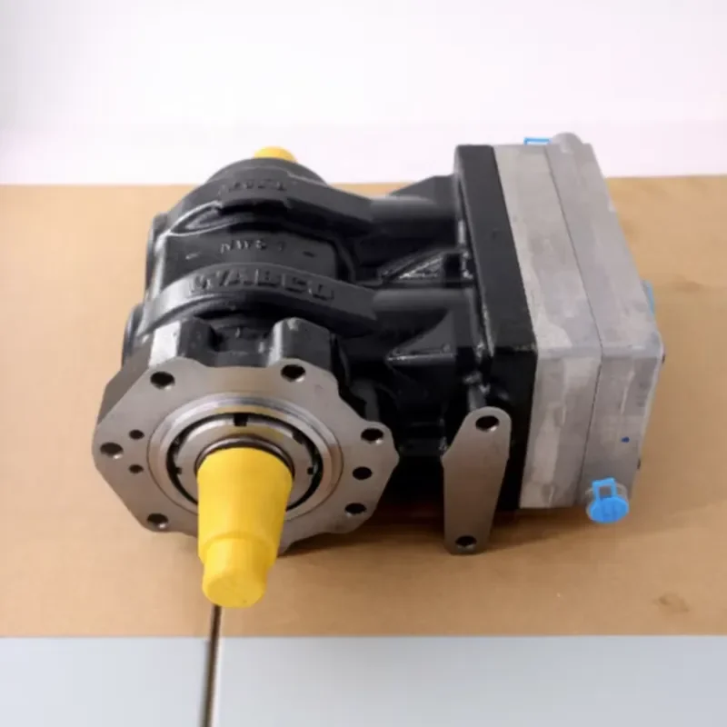 Sinotruk HOWO 371 Spare Parts 8x4 Dump Truck WD615 Engine Parts Double Cylinder Water Cooled Air Compressor
