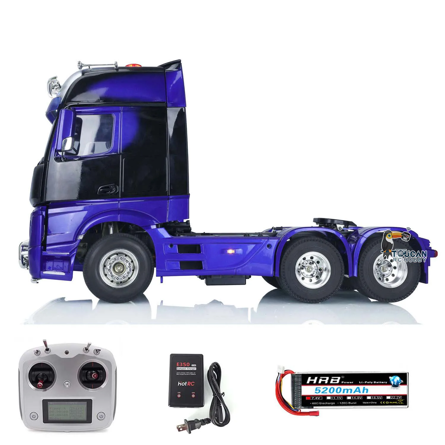 Toucan 1/14 RC Tractor Truck 6x4 Painted Assembled Car Remote Control Ready to Go Vehicle Toys Model THZH1384