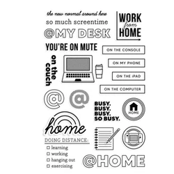 KLJUYP Work stamp Transparent Clear Silicone Stamps for DIY Scrapbooking/Card Making/Kids Crafts Decoration Supplies