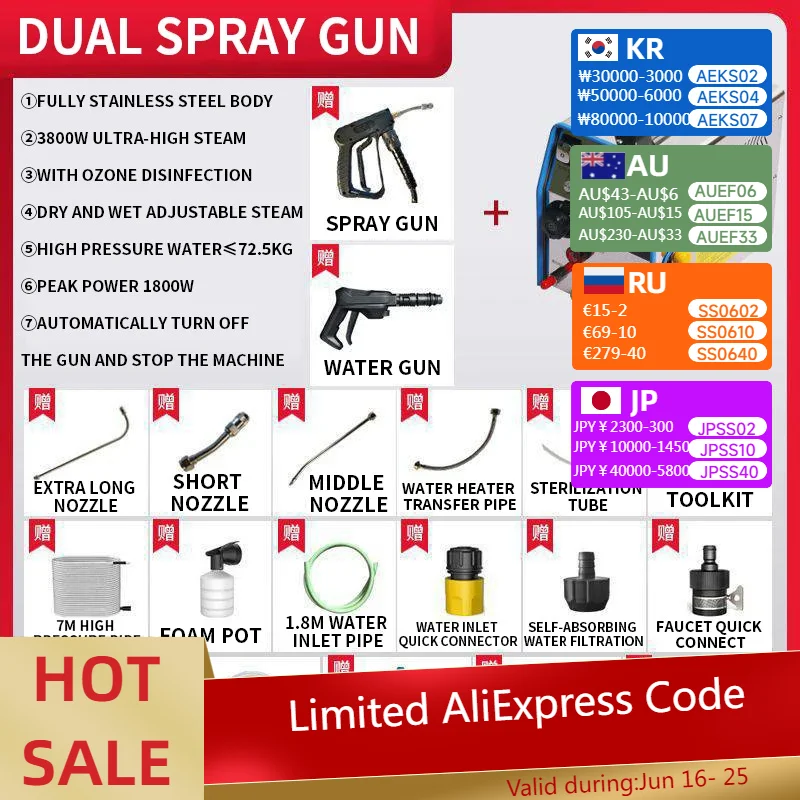 

Multifunctional High-pressure Steam Cleaning Machine Home Appliance Cleaning Equipment Air Conditioning Cleaning Machine