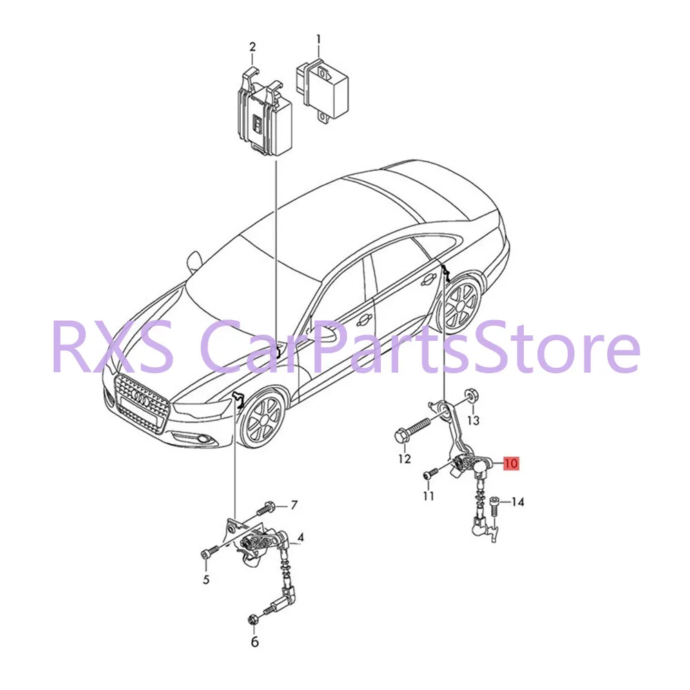 8R0941309C Rear Left Height Level Sensor for A6 A6 Quattro Q5 RS7 S6 S7 SQ5 2010-2018 8R0 941 309C