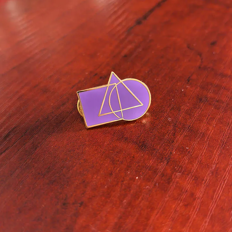 

50pcs Purple York Rite Masonic Lapel Pin Freemason Masons Pins and Brooches Super Excellent Master Cryptic Council Freemasonry