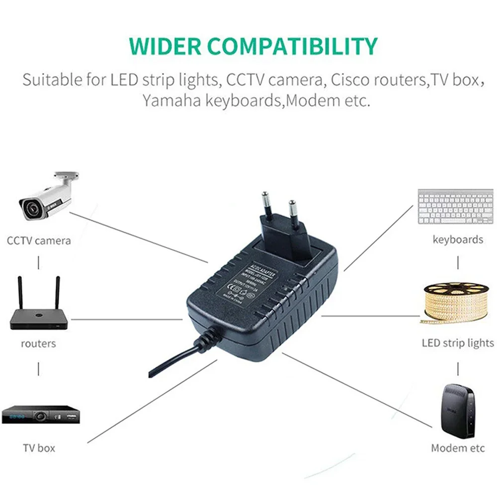 Power Adapter DC 5V 6V 8V 9V 10V 12V 1A 2A 3A Power Adapter 220V To 12V 5 6 8 9 10 12 V Supply Switching EU US Plug Led Lamp