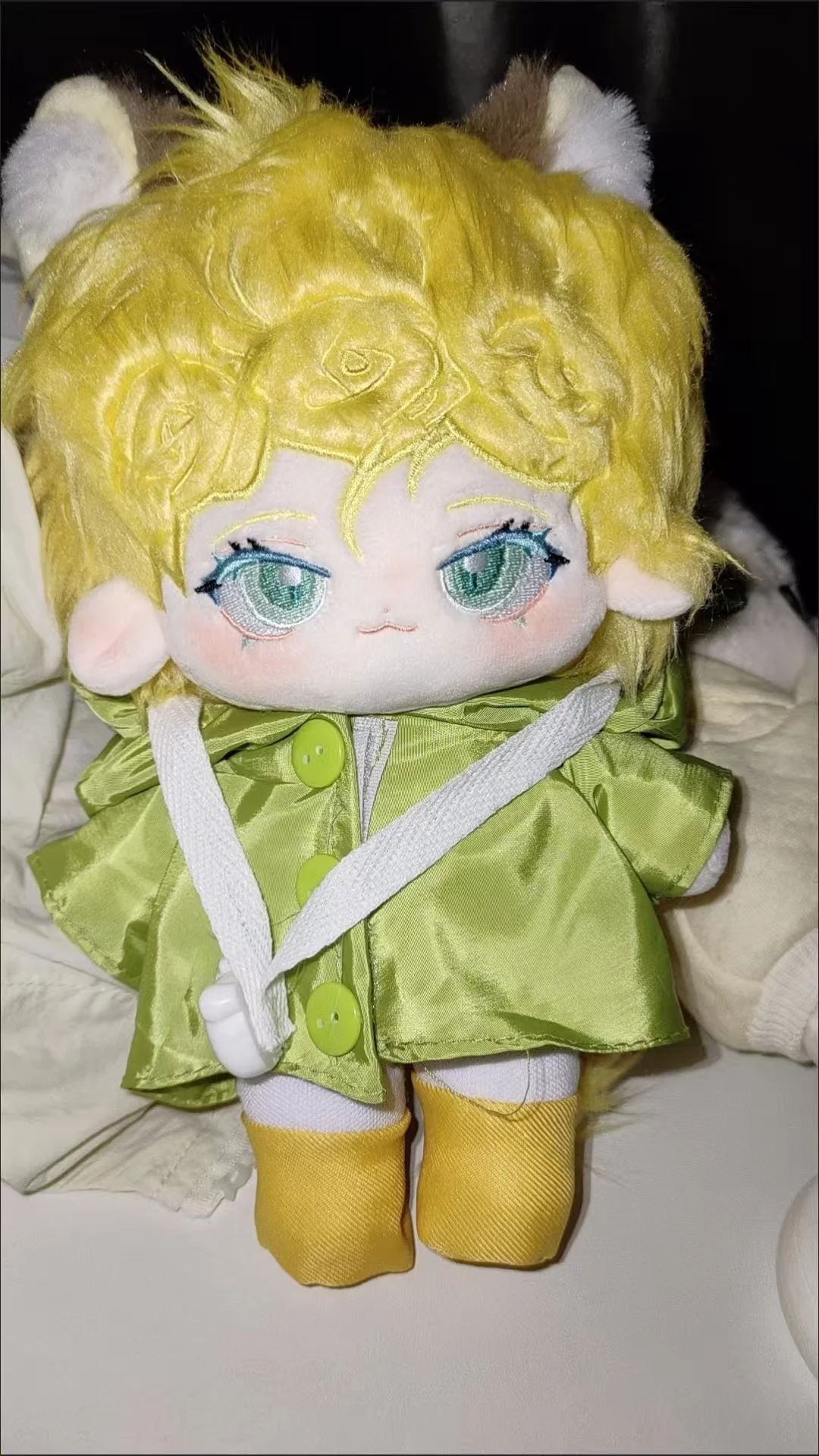 20 cm Pluche Anime Jo Jo Bizarre Adventure Giorno Giovanna Figuur Cosplay Dress Up Katoenen Pop Lichaam Speelgoed Gevulde Fans voor Geschenken