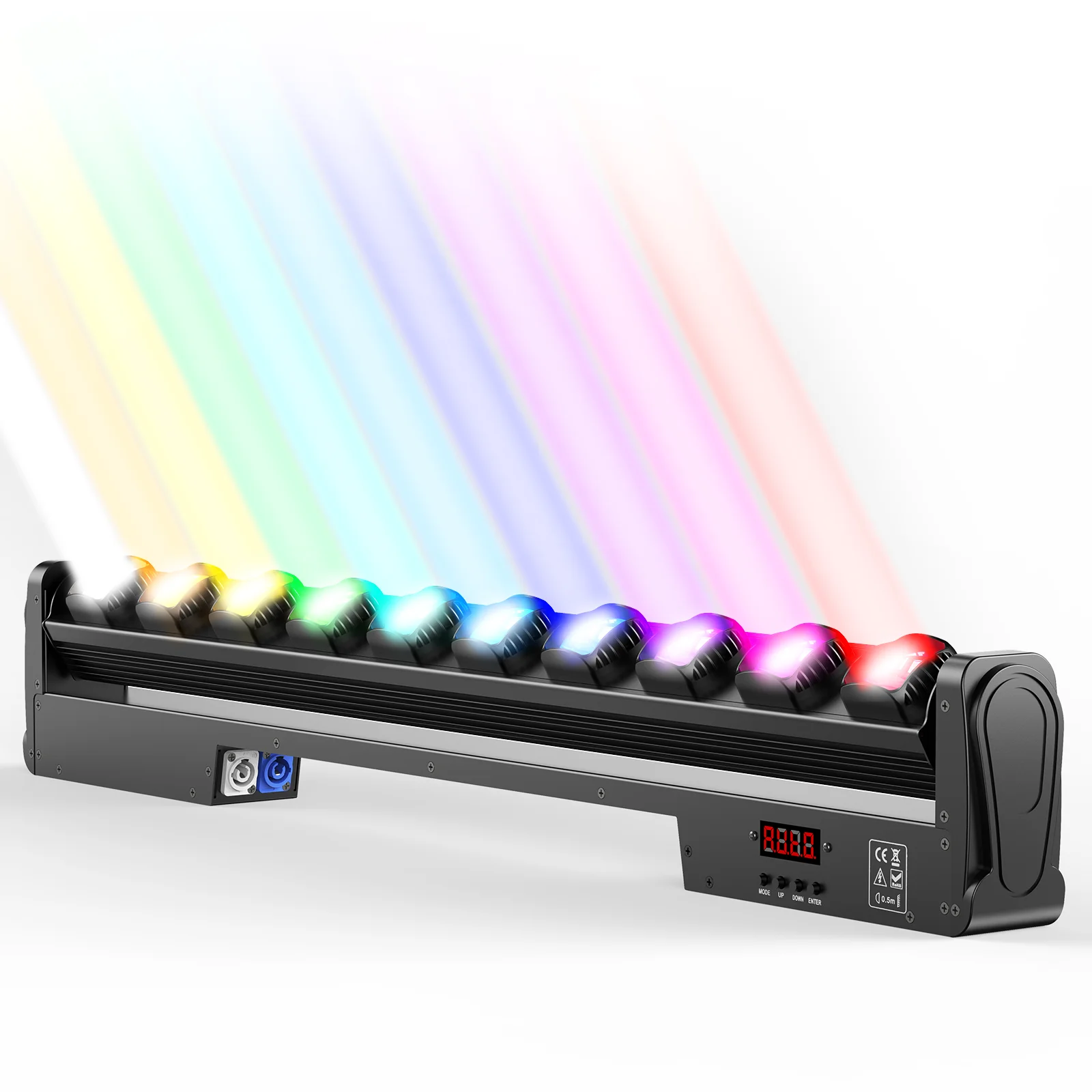 Yiflamefly 25X10W LED Swing Dot Beam Wall Washer Licht RGBW Stage Lichtbalk 7/13/43CH DMX DJ Licht Voor Huisfeest KTV Club Bar