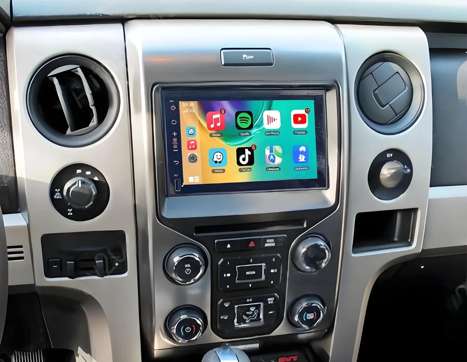 7inch Android 13 AHD Camera Car Stereo Radio +2+32G Microphone GPS Navi For 2013 2014 Ford F-150 Raptor GPS FM Player