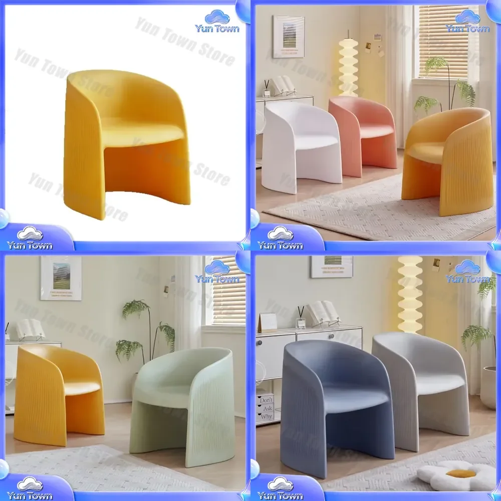for Armrest Back Chair for Plastic Creative Sofa for Outdoor Living Room for Leisure Dovetail Chair for Comfortable High