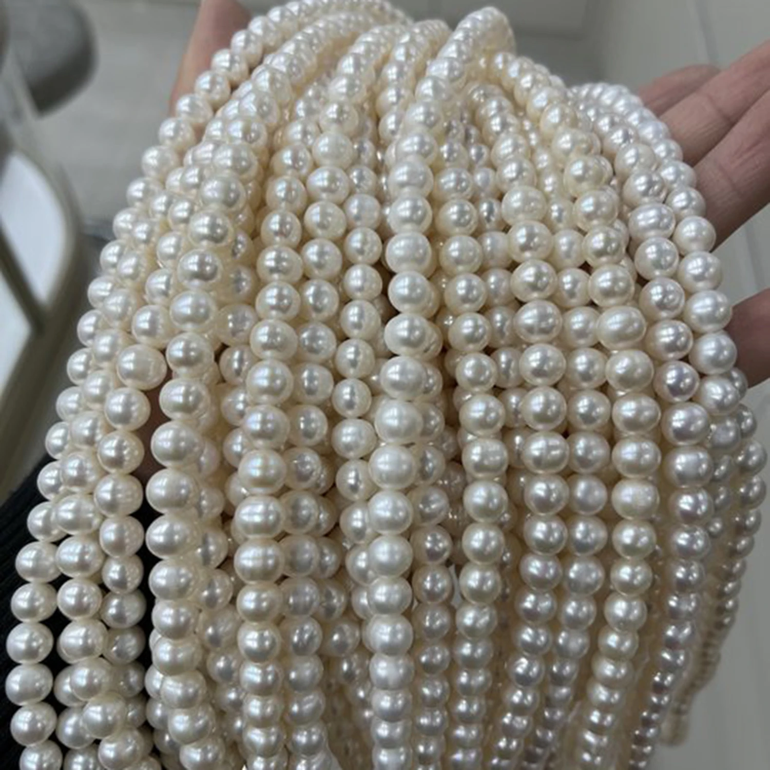 

Натуральный жемчуг 8-9 мм, круглой формы, пресноводный, белый, для ожерелья, полуфабрикат, барокко, материалы для рукоделия, аксессуары, оптовая продажа ювелирных изделий