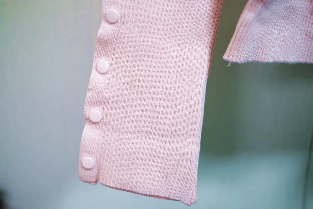 Damen-Basisschicht 2025, französischer klassischer eleganter Pullover, Damen-Strickjacke mit Rundhalsausschnitt, Herbst-Winter, lässige Oberbekleidung – Detail 2