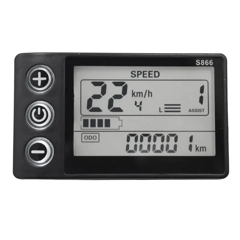 【SPECIAL OFFER】S866 Controller Panel Dashboard+36V 350W Sine Wave Controller Electric Bike LCD Display for E-Bike Scooter(6PIN)