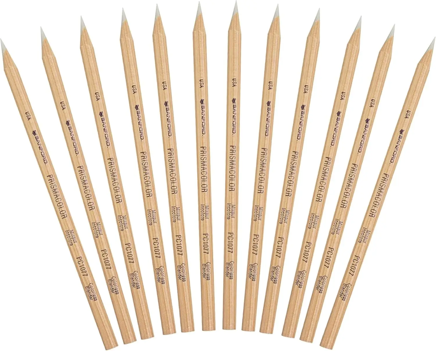 

12-Pack Colorless Blender Pencils for Adult Coloring, Soft Core & Smooth Laydown