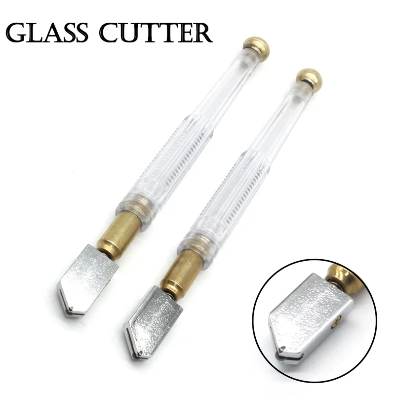 Glass Cutter Diamond Cutter Head Steel Blade Cutting Tool Portable Sharp Glass Knife Blade Cutting Tools 17mm