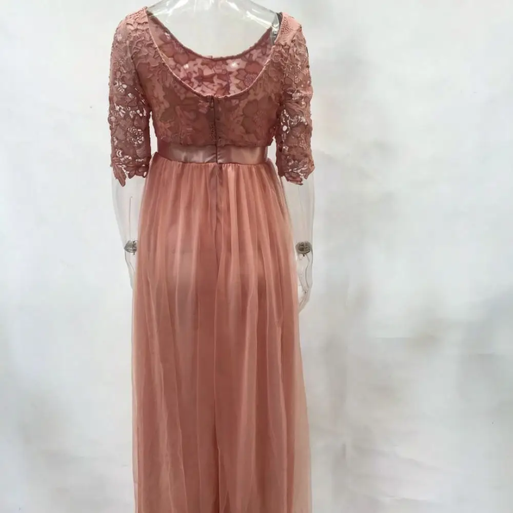 Elegant Evening Dress Women Autumn Winter Chiffon Long Gown Formal Party Wedding Guest Cocktail Maxi Apparel