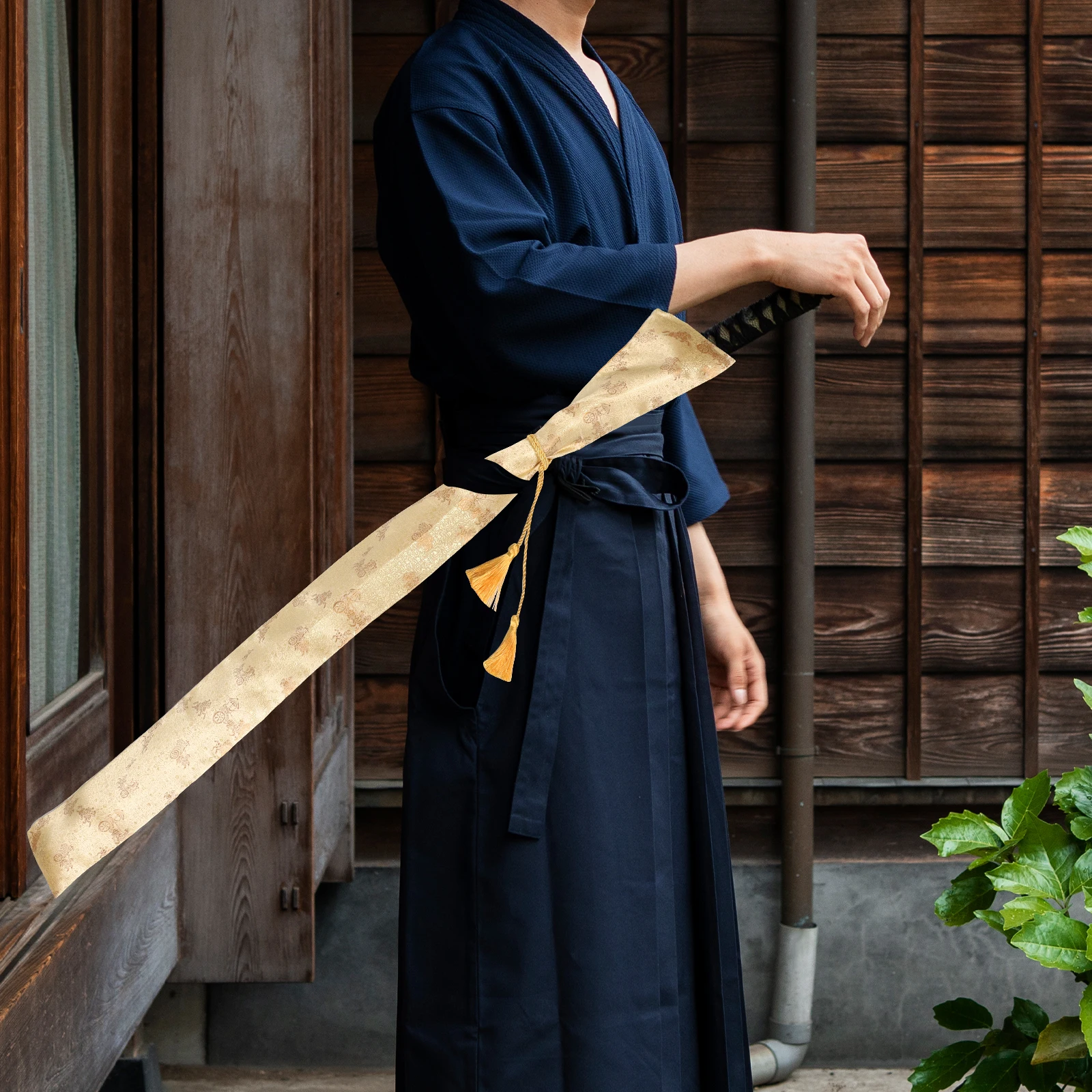 

Sword Bag Case Calf Carrying Silk Double-layer Taichi Japanese for Travel Creative Multifunctional