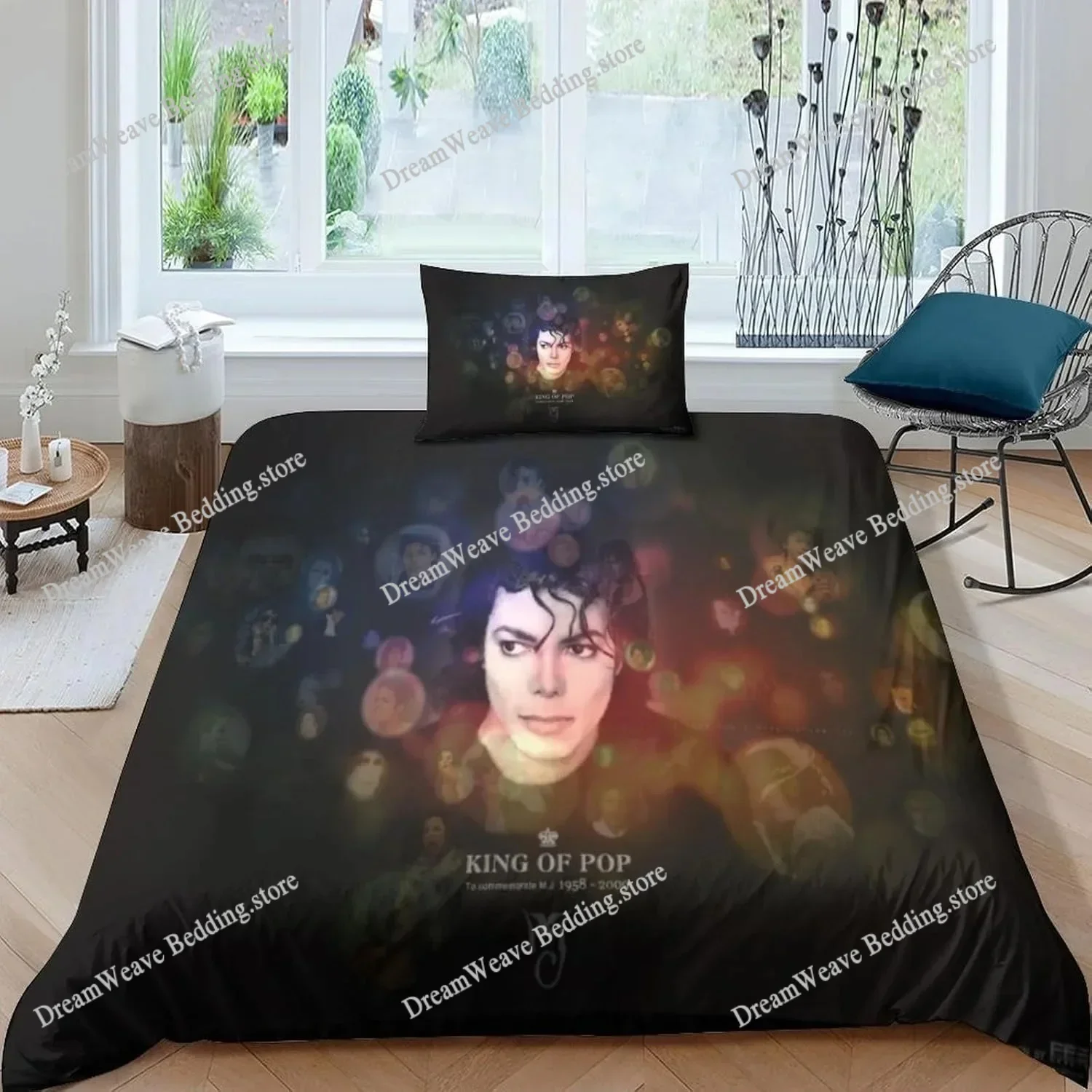 

Michael Jackson Bedding Set Duvet Cover 3d Bedding Fashion Design Decoration King Duvet Cover Set Double Bed Set Bedding Sets741