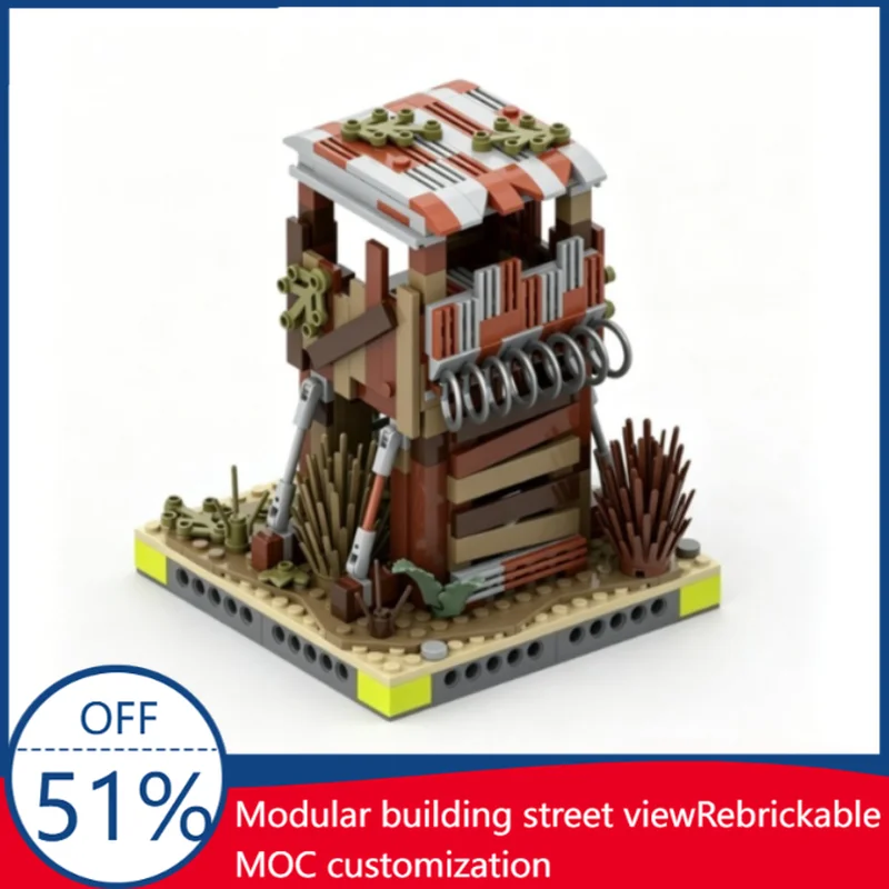 

379PCS Post Apocalyptic Watchtower MOC Building Blocks Model DIY Assembly Educational Toy Creative Xmas Gift For Kids And Adult
