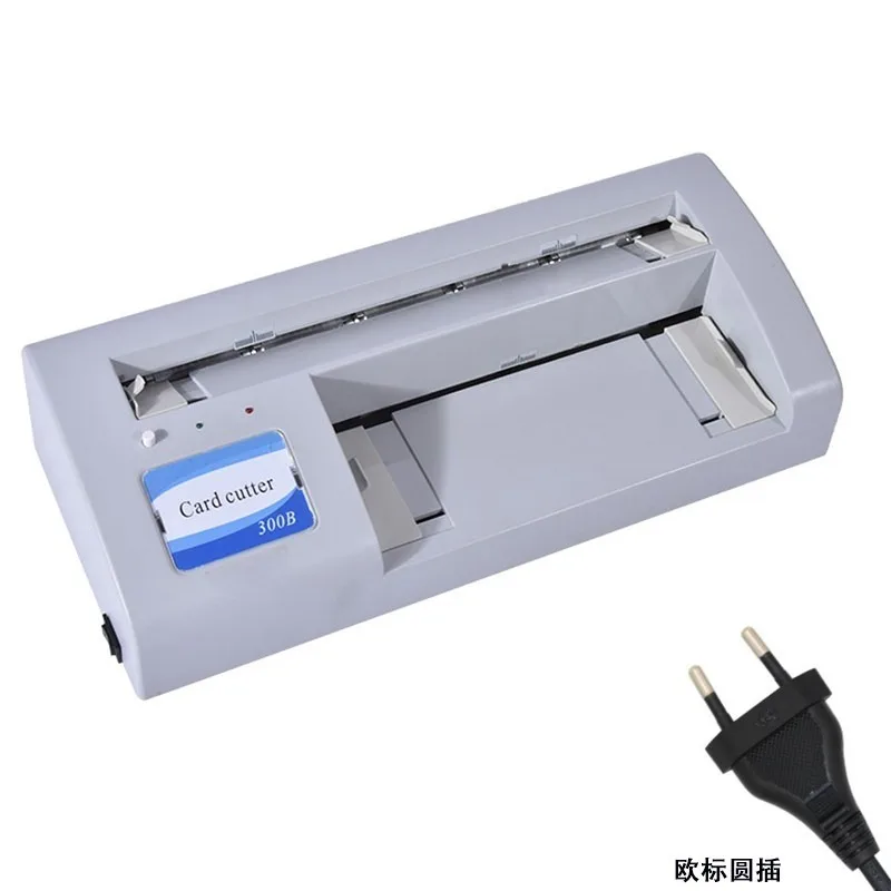 300B Semi‑automatic Electric Business Card Cutting Machine Desktop Name Card Slitter Paper Card Making Cutting Equipment