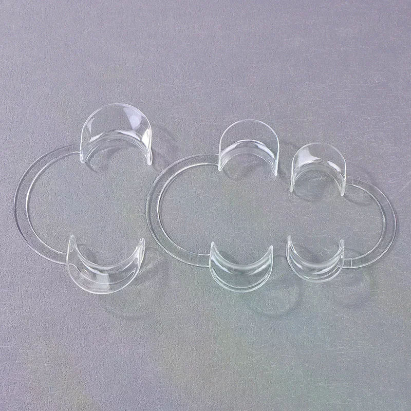 5Pcs Transparent C-shape Cheek Retractor Plastic Lip Mouth Opener Dental Orthodontic Tool for Tooth Whitening