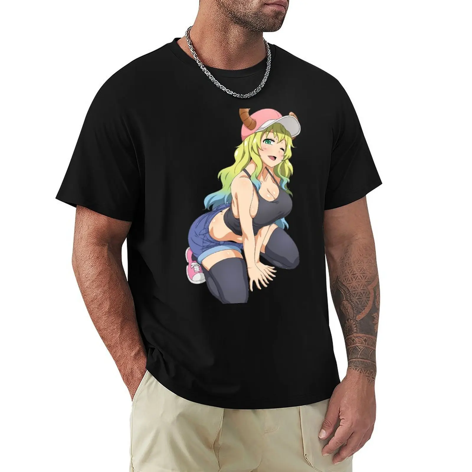 

Lucoa - Maid Dragon T-Shirt Work Duty Casual T-Shirt