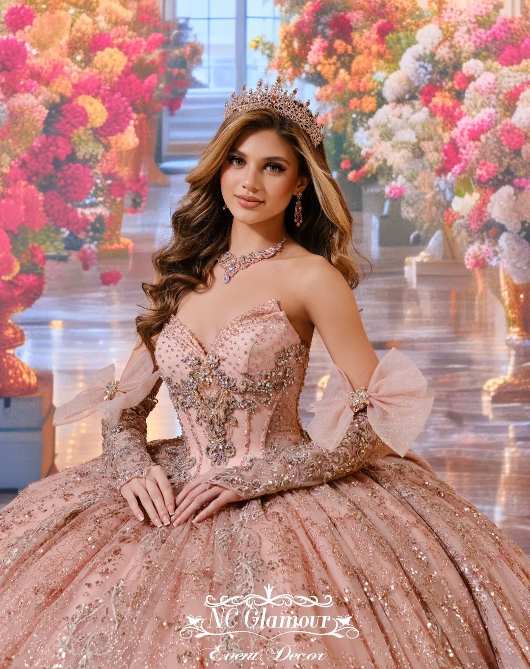 Vestido De baile personalizado, color rosa, vestidos De quinceañera, apliques De encaje, tren elegante De talla grande, dulce 16, Vestido De 15 Anos YQD162