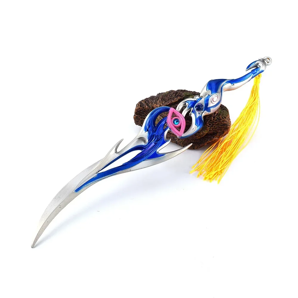 Armes périphériques du jeu King of Glory, Dragon Tianxiao Shadow, alliage de zinc, modèle d'arme, ornement, jouets cadeaux, 21cm, Lanling King