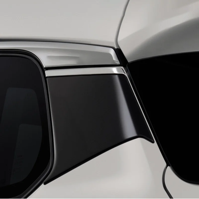 

Для Toyota Corolla Cross 2025 2026 ABS черный с хромированным автомобильным хвостом, задний спойлер, окно, декоративная стойка C, накладка, аксессуары