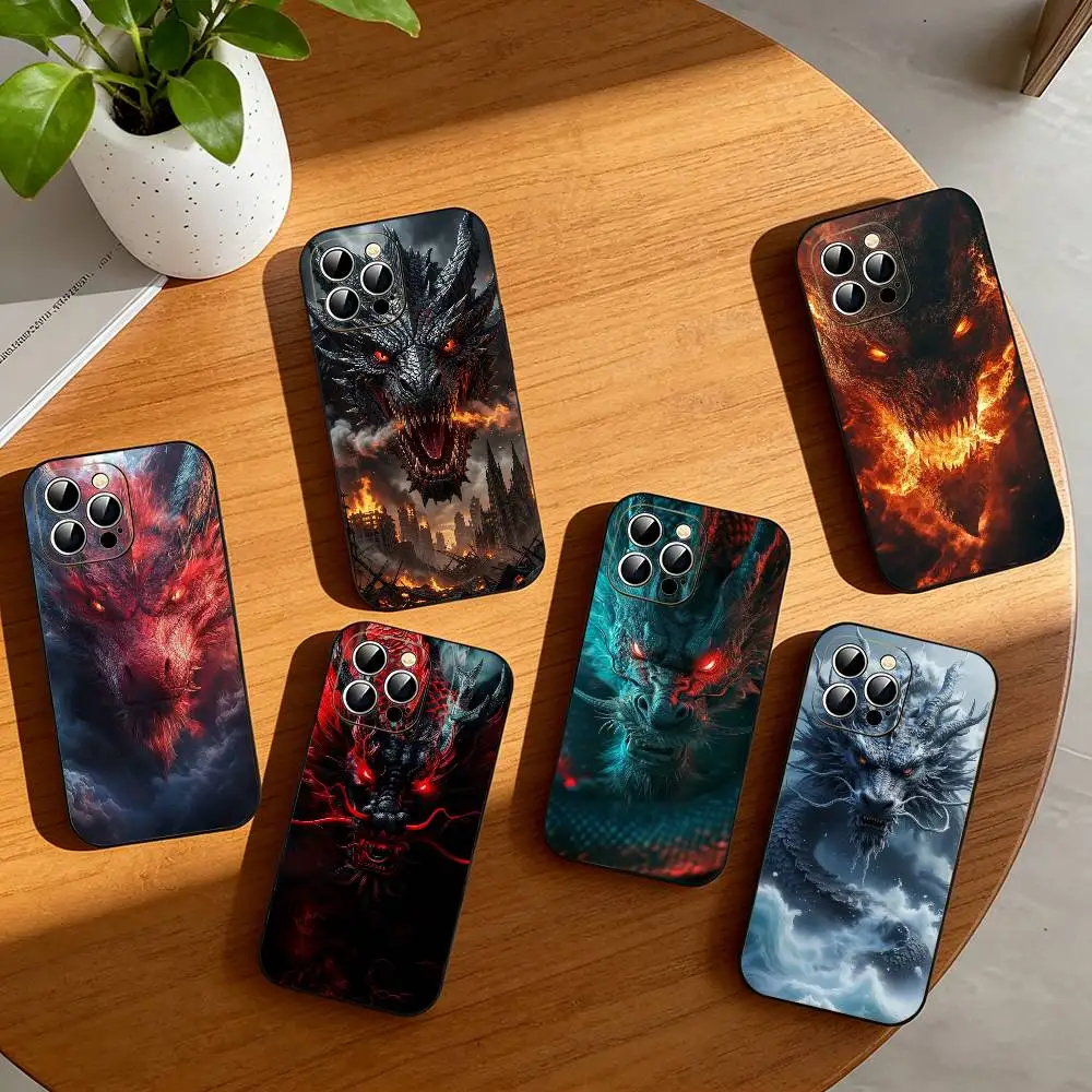 

PC-Dragon Phone Case Silicone Soft For IPhone 17 16 15 14 13 12 11 X XR Plus Pro Max Plus