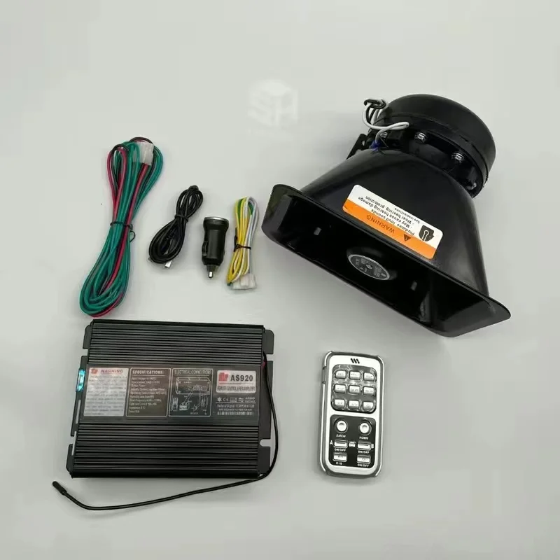 Vehicle Warning Police Siren 200W 12V Control Alarm System Car Emergency Ambulance Fire Horn Speaker Microphone Loudspeaker