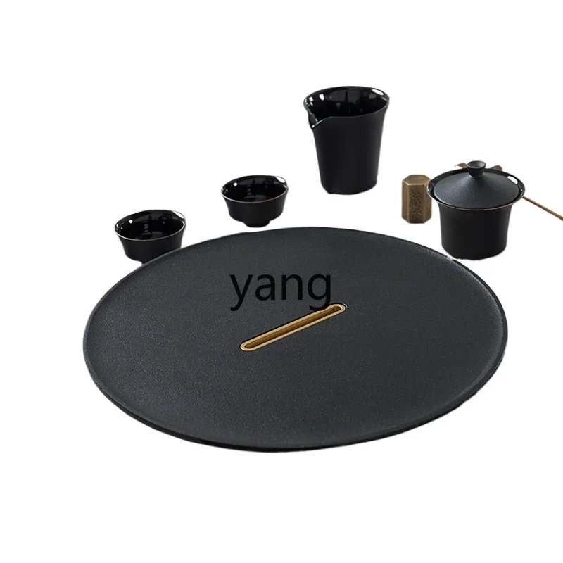 

CCL plate round dry brewing table light luxury tea set tray holder small tea table