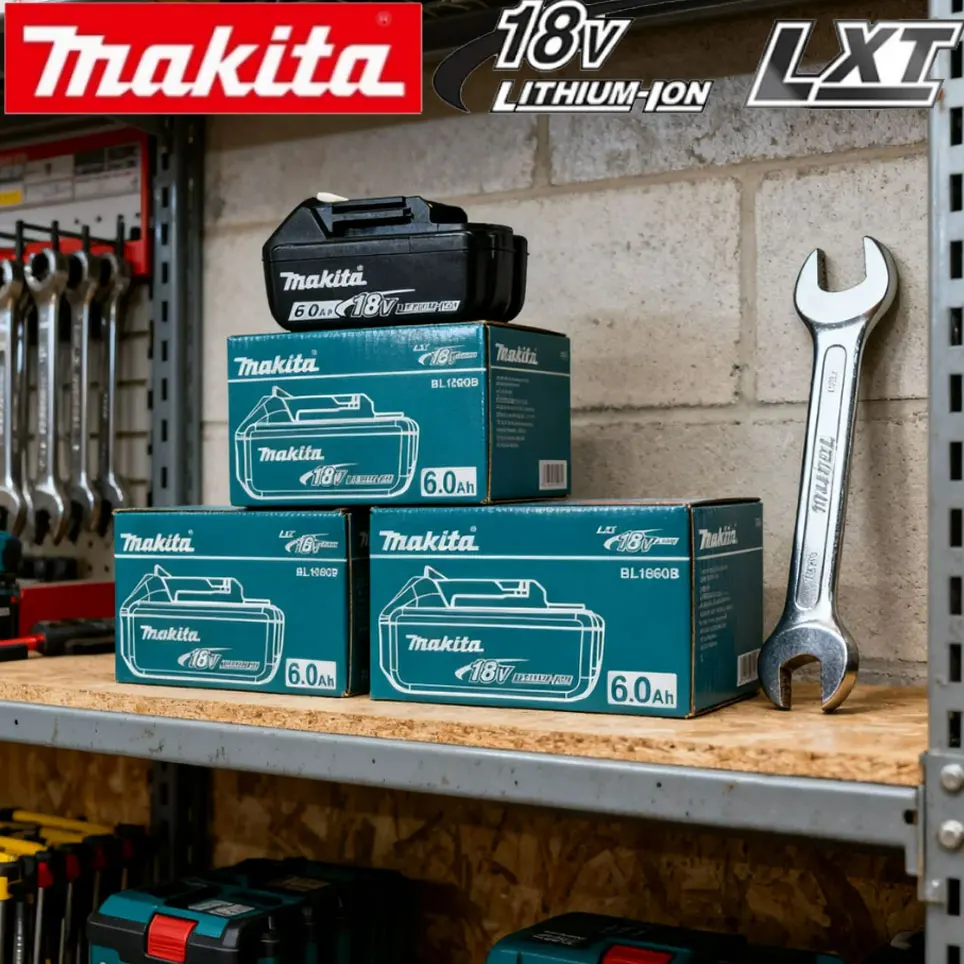 Image of 100% Original Makita 18V 3,0/5,0/6,0Ah Li-Ionen-Akku für Makita BL1830 BL1815 BL1860 BL1840 Ersatz-Akku für Elektrowerkzeuge