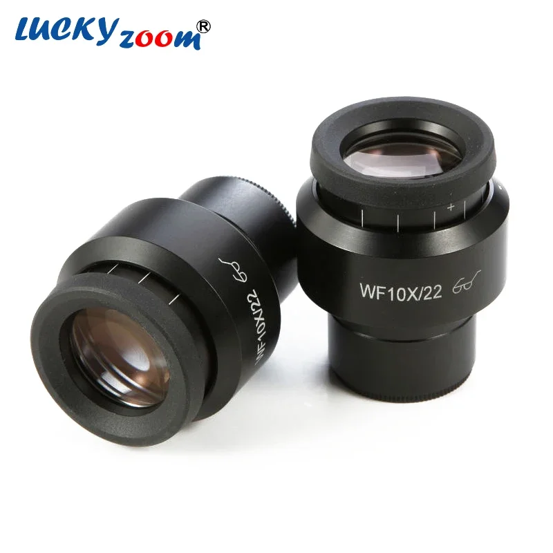 2pcs Stereo Microscope Eyepiece 10X Wide Field Binocular Trinocular Microscopio Oculars 30MM Mount High Eye Point Optical Len