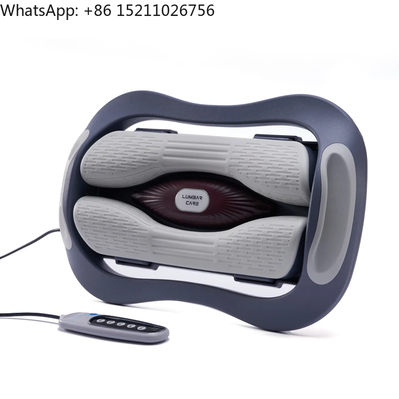 Innovative Electric Waist Lumbar Traction Device Multi-Frequency Dynamic Top Pushing Stretching Relaxation Massage Cushion Spine