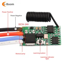 Wireless Dimmable & Adjustable Speed Module DC3.7V-24V 5A Remote Control Motor Driver Switch for Led Lights Motor