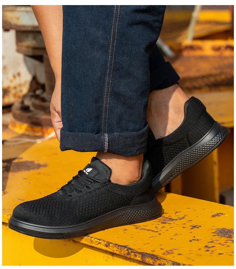 Neue rutschfeste Arbeitsschuhe für Herren, Stahlkappenschuhe, durchtrittsichere Arbeitsschuhe für die Baubranche, bequeme Sportschuhe für Herren – Detail 21