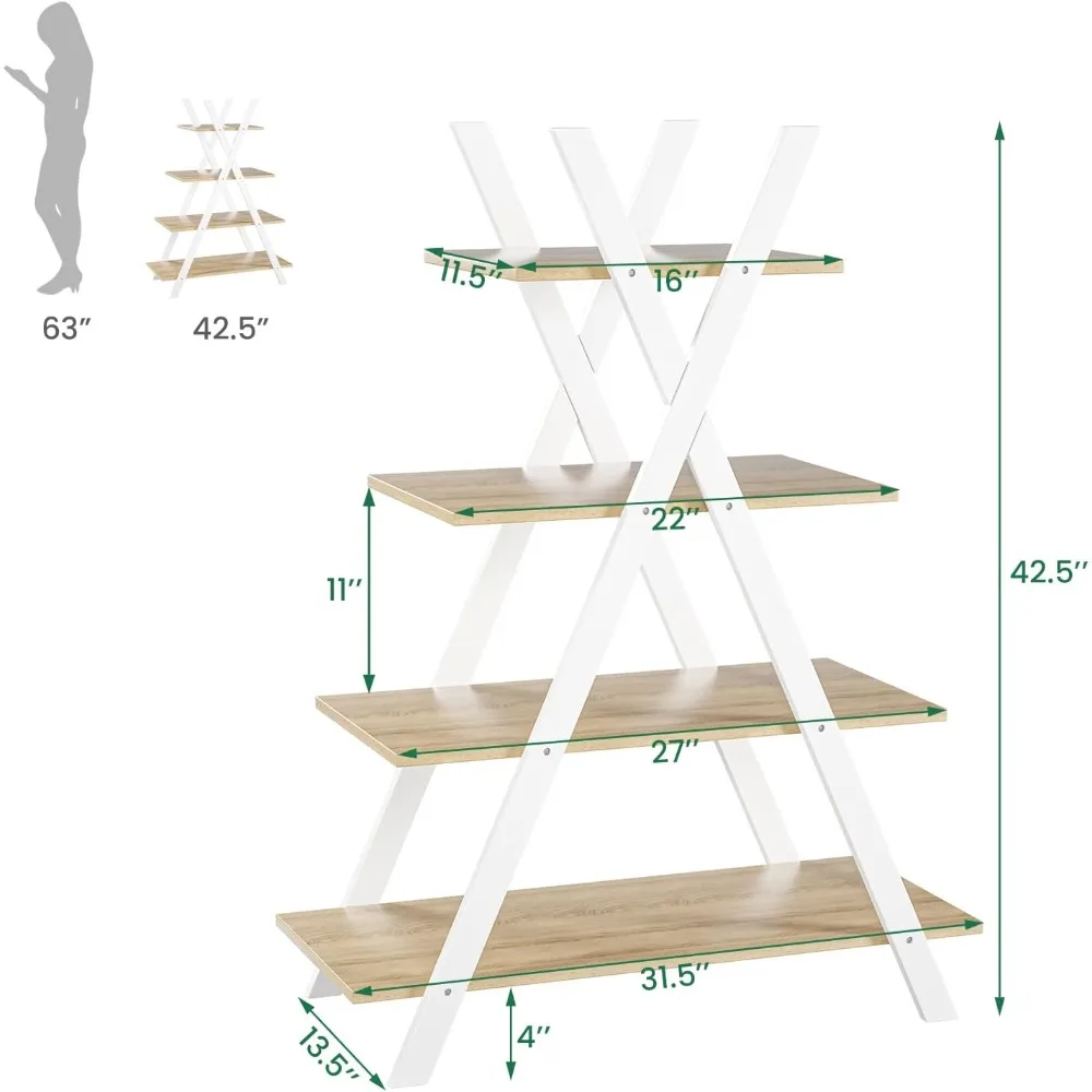 4-Tier Bookshelf, 42.5