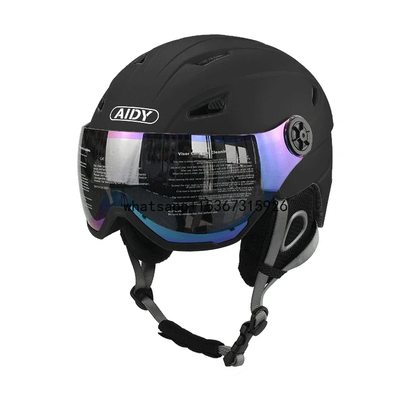 nice design PC shell Ski Snowboard Snow Helmet CE EN-1077 approved for multi-functional snowboard helmet with goggle