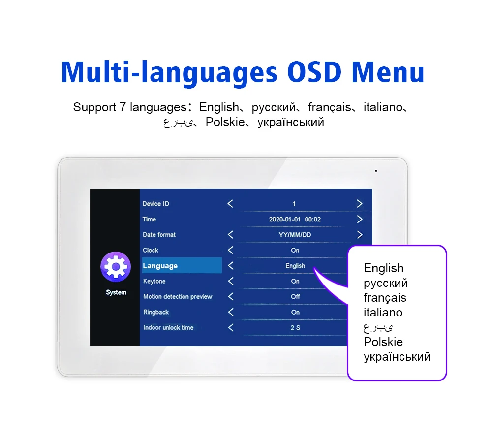 Tuya-Wi-Fi付きインターホン,家用,アパート用,IP,7インチ,ドアベル,素晴らしいカード,ビデオシステム,Tuya,電話用