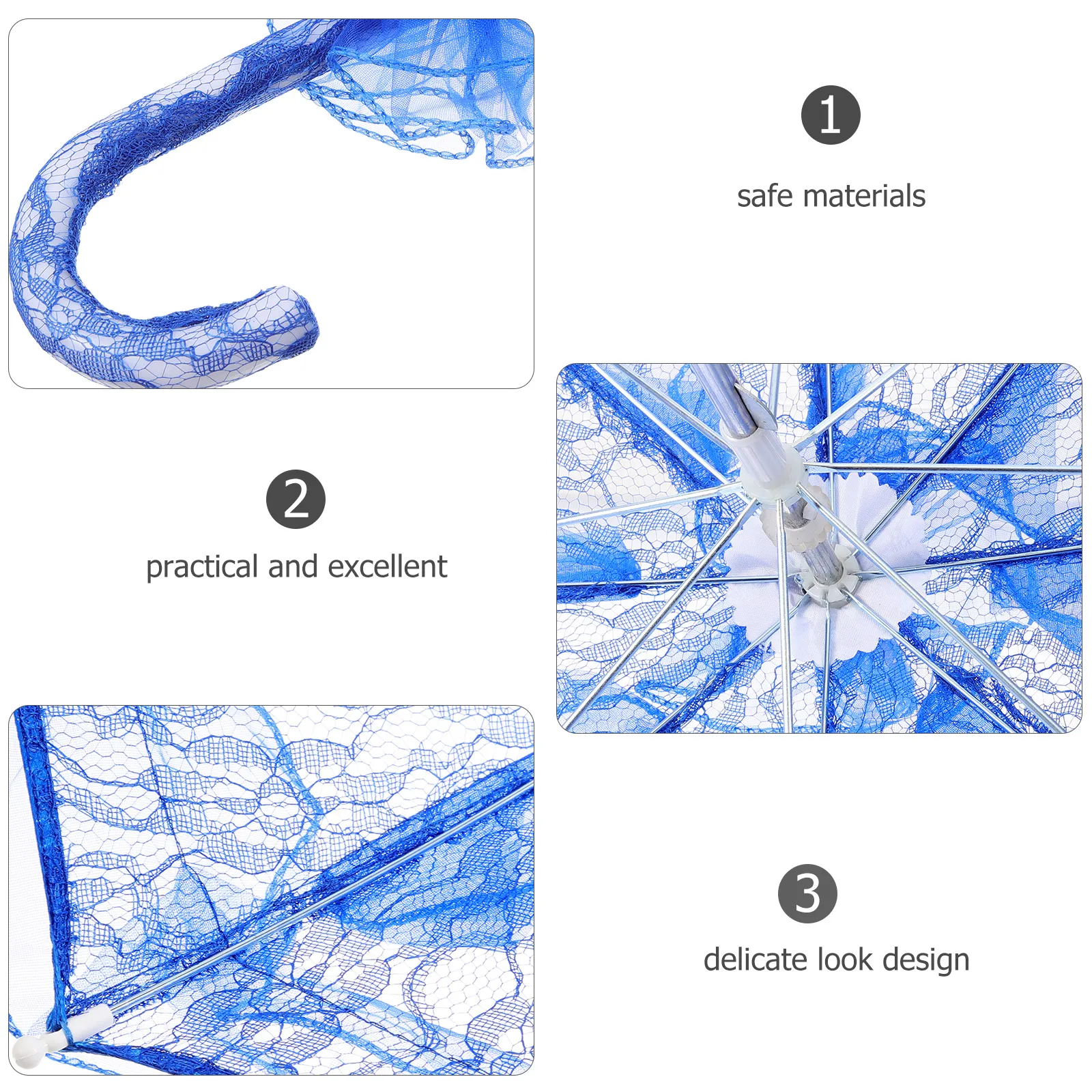 

Dance Umbrella for Kids Girls Lightweight Portable Photography Prop Stage Performance Child Umbrella Lace Parasol