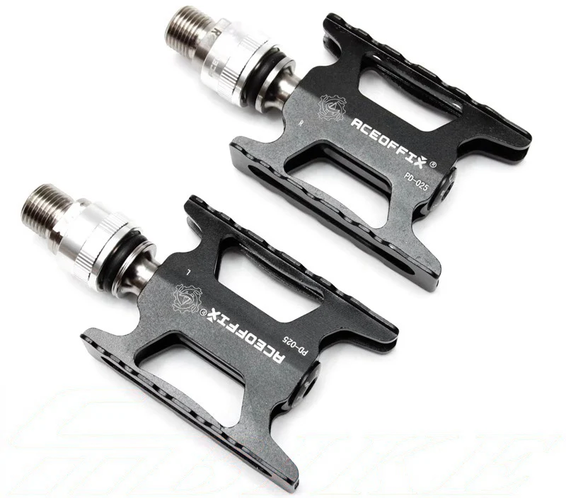 Aceoffix pedal ultra light quick disassembly for brompton bike bmx universal titanium bearing aluminum alloy pedal