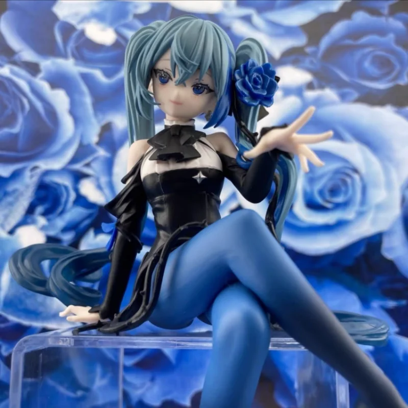 Original Furyu Vocaloid Hatsune Miku bleu Rose figurine fleur fée Anime Figure Collection modèle décoration ornements jouet